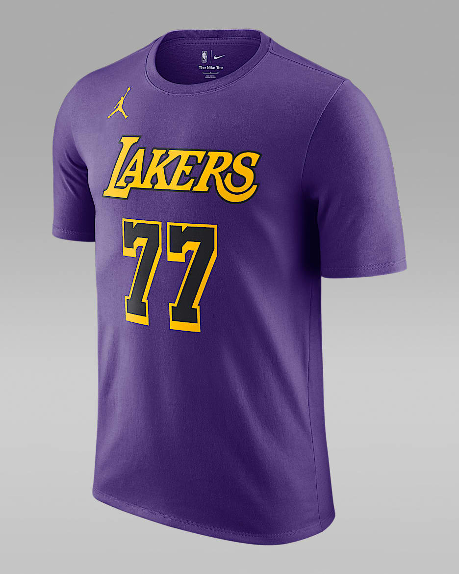 NBA Lakers DONČIĆ 77 Tシャツ XL 非売品 NBA Luka Doncic Los Angeles Lakers N&N Tee Icon Amarillo